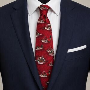 National Geographic Silk Necktie Mens Duck Waterfowl Wildlife Outdoors 56"